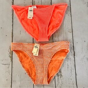 Aerie Sz S Bundle Orange Bikini Bottoms NWT